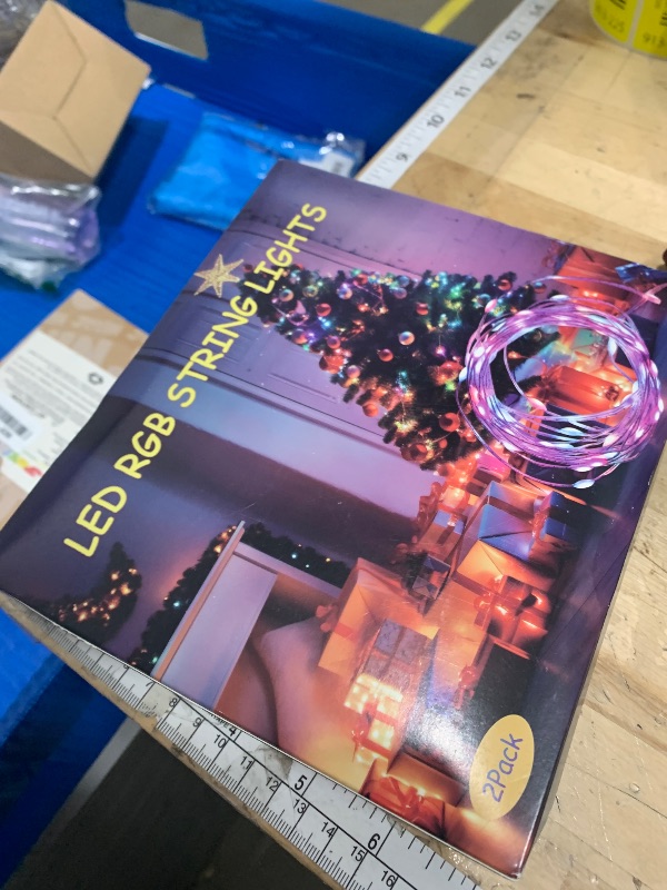 Photo 1 of 2 Pack Fairy Lights Battery Operated Color Changing String Lights with Remote, 16.4FT Twinkle Lights USB Plug or Battery Powered, Outdoor Christmas Decorations for Bedroom Wedding Party Indoor