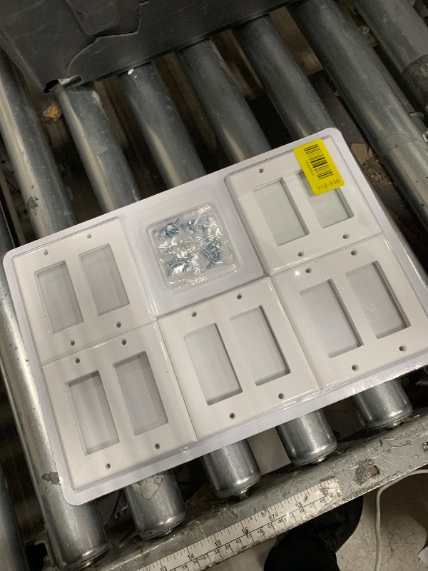 Photo 1 of [10 Pack] BESTTEN Decorator Wall Plate, 2 Gang Standard Size Outlet Cover for GFCI and USB Receptacles, H4.53” x W4.57”, Unbreakable Polycarbonate Material, UL Listed, White