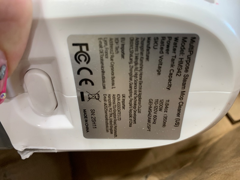 Photo 1 of ** FOR PARTS ONLY ** 
10-in-1 Steam Mop, Detachable Handheld Steam Cleaner, Multi & Up Steamer for Cleaning with 350ml Tank,10s Heat-Up, 23Ft Cord, 248°F 1200W Powerful Floor Steam Mop for Hardwood Floors, Grout, Carpet