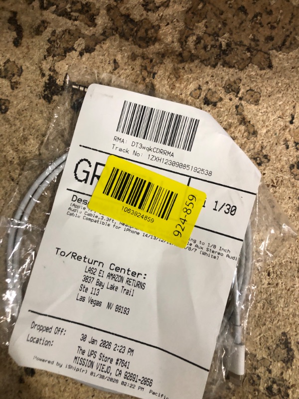 Photo 1 of (Apple MFi Certified) iPhone AUX Cord,Lightning to 1/8 Inch Audio Cable,3.3ft, Headphone Jack Adapter Male Aux Stereo Audio Cable Compatible for iPhone 14/13/12/11/XR/X/8/7 (White)