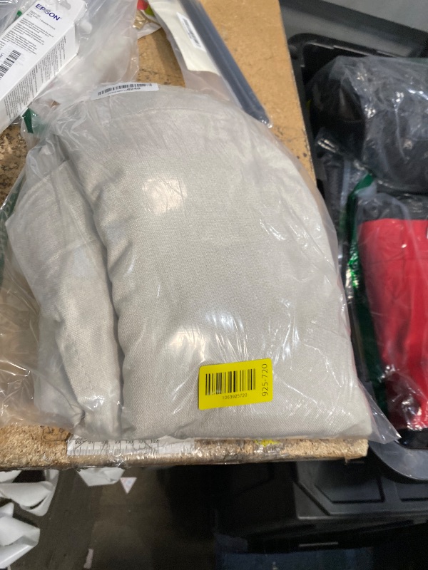 Photo 1 of 108 Inch Stone Curtains Long for Living Room, Back Tab Pleated Blackout Polished Faux Linen Black Out Extra Long Curtains for Bedroom Drapes 108 Inches Long 2 Panels, Natural Beige