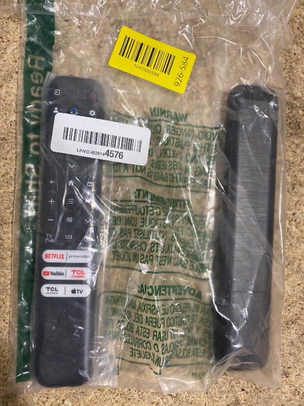 Photo 1 of (Pack of 2) Replacement-for-TCL-Google-TV-Remote-Control,Universal Remote for TCL Smart UHD HDR LED Mini QLED 4K Google TVs(Not for Fire or Roku TVs)