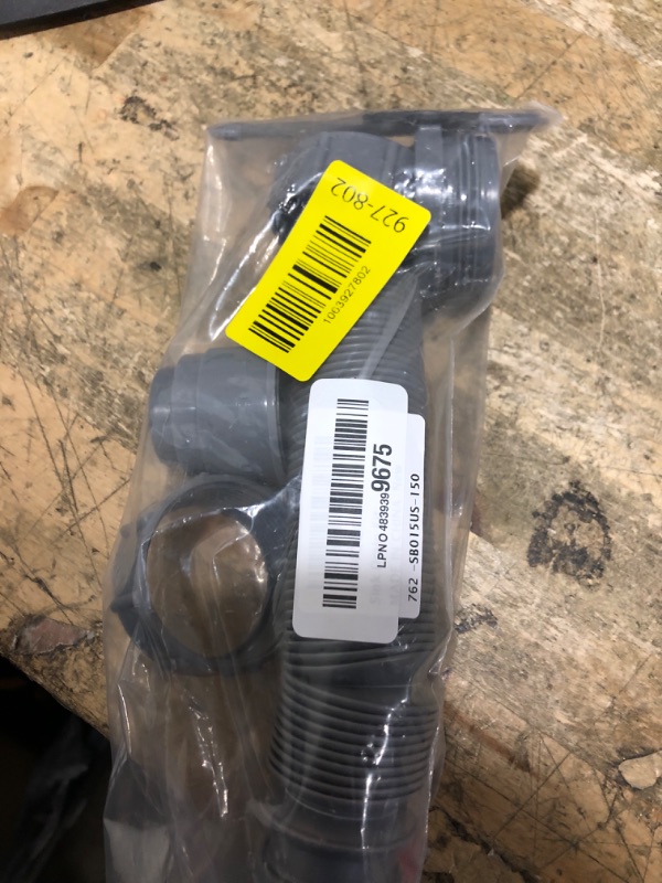 Photo 1 of 1-1/2" Flexible P-Trap Sink Drain Pipe Kit 5.7"-27" for Kitchen Bathroom Sink with Sealing Rings Expandable