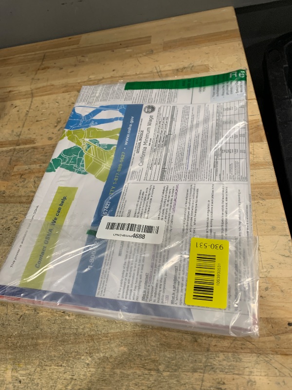 Photo 1 of 2026 California State and Federal Labor Laws Poster - English Version - OSHA Workplace Compliant - UV Waterproof Laminated 24" x 36" - Mandatory Regulations Posting for Employees