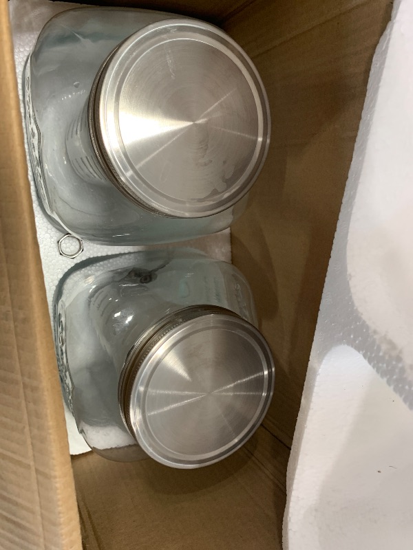 Photo 1 of 1 Gallon Glass Drink Dispensers For Parties 2PACK.Beverage Dispenser,Glass Drink Dispenser With Stand And Stainless Steel Spigot 100% Leakproof.Lemonade Dispenser With Ice Cylinder.Laundry Detergent