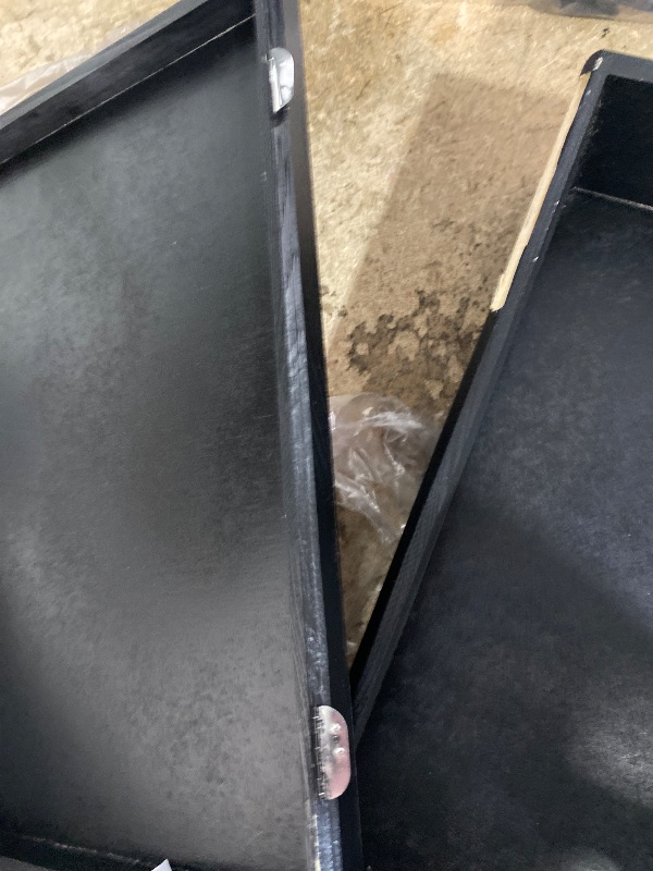 Photo 1 of ***SEE NOTES***Creative Deco XL Black Wooden Box Storage with Hinged Lid | 15.8x11.8x5.5in (+-0.5) | Keepsake with Handles | Gift Box for Tool Dog Toy Kitchen Storage | Wood Chest Trunk