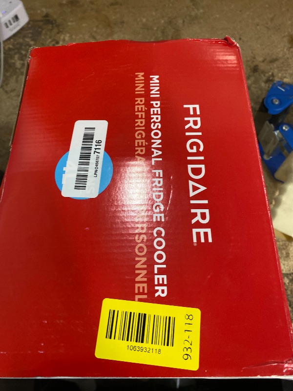 Photo 1 of Frigidaire EFMIS171 Retro Mini Portable Personal Fridge - Ideal for Home, Office or Dorm - Includes Carrying Handle, AC/DC Wall/Car Charger