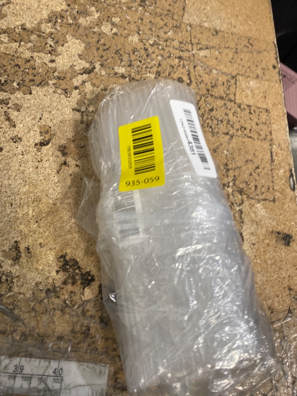 Photo 1 of Minimal Store 100 PCS Clear Plastic Disposable Drinking Straws – 7.75" x 0.24", Unwrapped Straws Plastic for Party, Home, Travel – BPA-Free, Value Pack, Made in USA