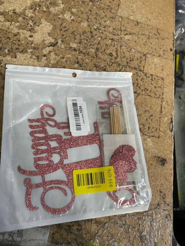 Photo 1 of 11th Birthday Cake Decorations Set Include 11th Birthday Candles Numeral 11 Cake Candles and Happy 11th Birthday Cake Toppers with Heart Star Cupcake Picks for Birthday Party (Rose Gold Series)