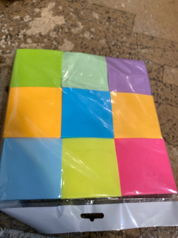 Photo 1 of (18 Pack) Pop Up Sticky Notes Refill,3x3 in Popup Notepads,Accordion Stickies Super Sticking Power,Office School Memo Note Pads Bright Colors,Post on Windows Doors,Recyclable,Easy to Write on