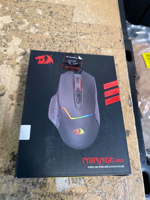 Photo 1 of ***DAMAGED - SEE NOTES/PICTURES***
Redragon M690 PRO Wireless Gaming Mouse, 8000 DPI Wired/Wireless Gamer Mouse w/Rapid Fire Key, 8 Macro Buttons, Ergonomic Design for PC/Mac/Laptop