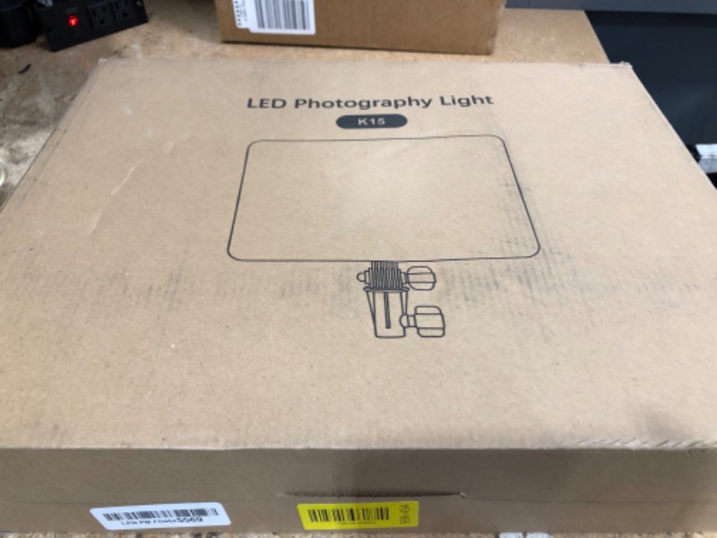 Photo 1 of 1-Pack LED Video Lighting Kit, Anautin 15W/1700Lux Photography Lighting with Tripod Stand, 2500-8500K Dimmable Streaming Light for Video Recording, Gaming, Podcast, Barber, Salon, TikTok, YouTube