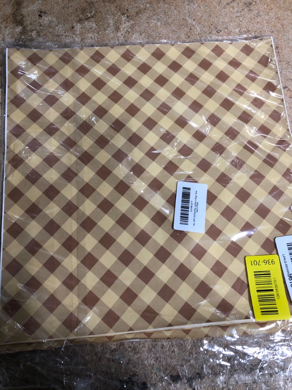 Photo 1 of 100 PCS Deli Paper Sheets, 12"x12" Wax Paper Sheets for Food, Checkered Sandwich Wrapping Grease Resistant, Food Basket Tray Liners Wrappers for Burger, Bread?Lunch, Party, Festival, Picnic, BBQ