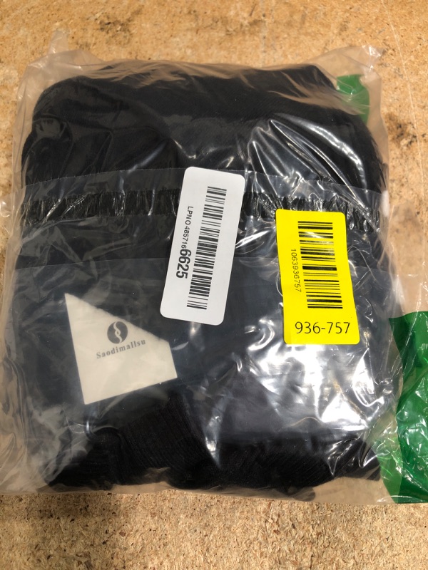 Photo 1 of (medium) Saodimallsu Womens Puff Short Sleeve Cardigan Sweater Lightweight Knit Spring Summer Crew Neck Button Down Tops Black