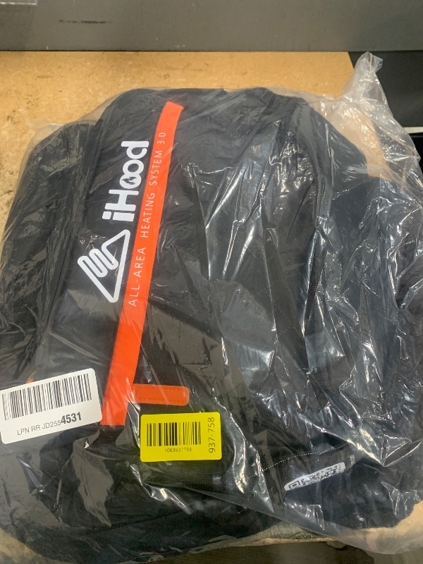 Photo 1 of **MISSING BATTERY PACK**iHood Men's Heated Jacket With 12V Battery Pack-Insulated Lightweight Hooded Hand-Heating Electric Heated Puffer Jacket (US, Alpha, X-Large, Regular, Regular, black)