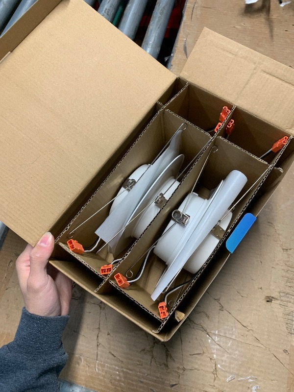 Photo 1 of **MISSING 2**(READ NOTES)
Philips Hue Smart 5/6 Inch LED Downlights, Color-Changing Recessed Lighting, 6 Pack,1100LM, Control with Hue App, Compatible with Alexa, Google Assistant, and Apple HomeKit