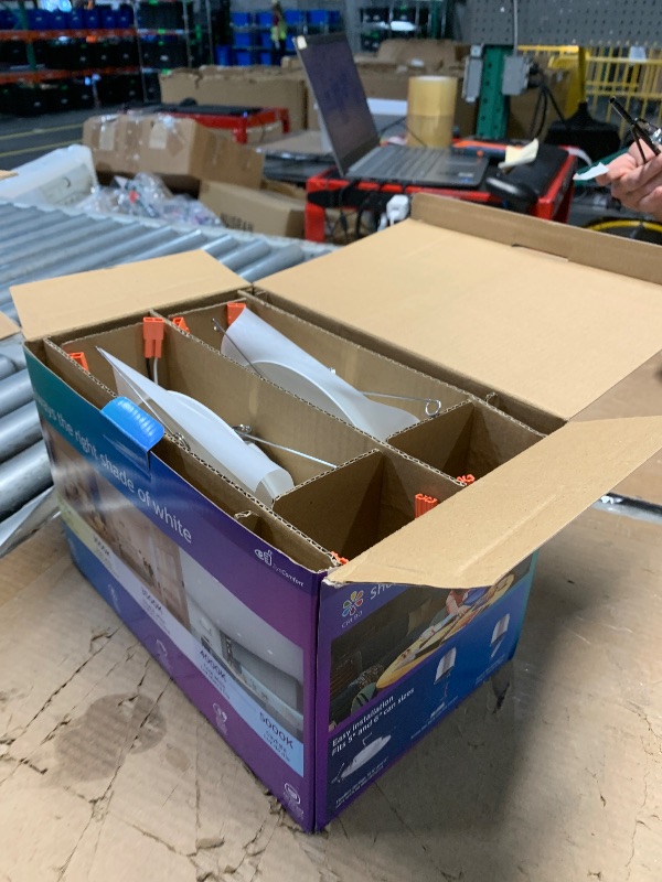 Photo 1 of **MISSING 2**(READ NOTES)
Philips Hue Smart 5/6 Inch LED Downlights, Color-Changing Recessed Lighting, 6 Pack,1100LM, Control with Hue App, Compatible with Alexa, Google Assistant, and Apple HomeKit