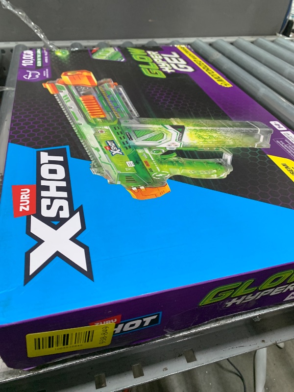 Photo 1 of ***MISSING PARTS***
XSHOT Hyper Gel Glow Motorized Gatling Blaster (10,000 Pellets) Outdoor Blaster by ZURU for Ages 14+