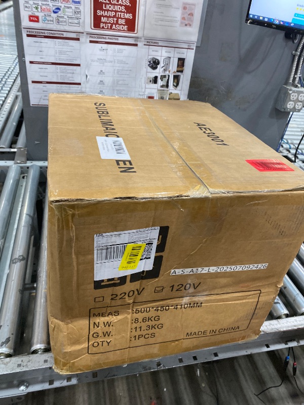 Photo 1 of **big dents***AceSubli Sublimation Oven Machine 25L 110V 1700W Blue with Digital Display, Large Capacity Convection Oven with LED Light for Sublimation Blanks Tumblers Mugs Cups Bottles Bulk Transfer with Glove