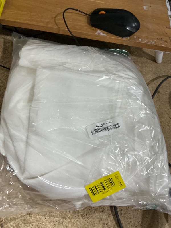 Photo 1 of 10 ft × 10 ft White Backdrop Curtain for Wedding Decor Holiday Party - White Wedding Backdrop Polyester Photography Backdrop Drapes Baby Shower Birthday Privacy Sliding Curtains Home Decor, 2 Panels