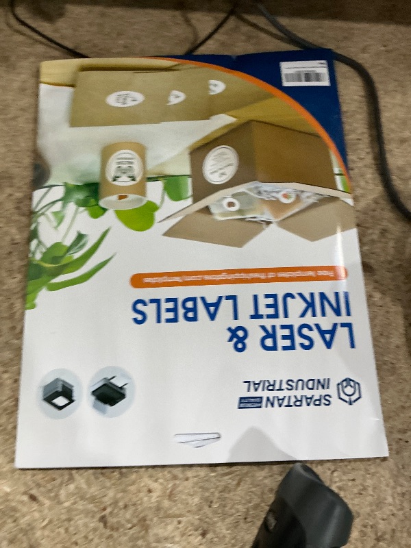 Photo 1 of 1.5" Printable Round Labels for Laser and Inkjet Printers - 900 Blank Labels, 30 Sheets for Thank You Stickers, Price Tags, QR Codes, Business Logos - Spartan Industrial Template C003