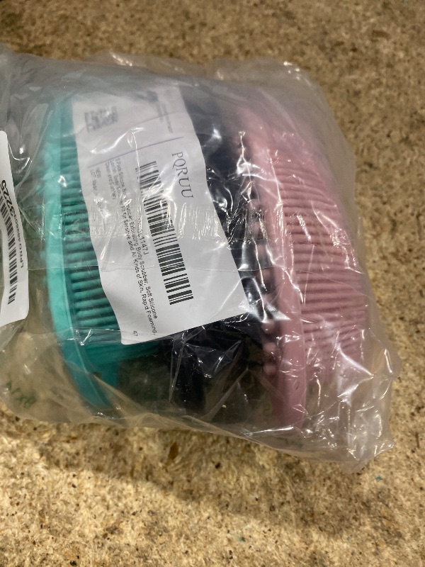 Photo 1 of 3 Pack Silicone Body Scrubber, Soft Silicone Loofah, Exfoliating Body Scrubber Fit for Sensitive and All Kinds of Skin, Rapid Foaming, Clean and Sanitary