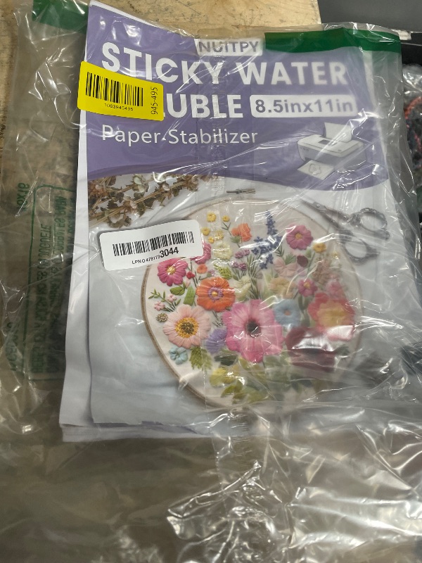 Photo 1 of 15PCS 8.5" x 11" Water Soluble Stabilizer for Embroidery, Stick and Stitch Embroidery Paper Wash Away, Embroidery Stabilizer, Water Soluble Embroidery Patterns, Embroidery Transfer Paper