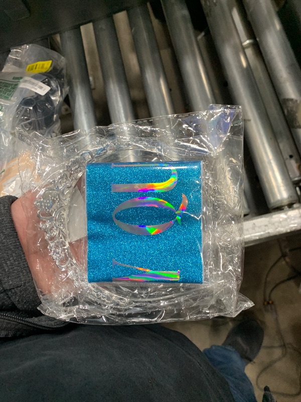 Photo 1 of "Birthday Queen" Sash & Crystal Tiara Kit COCIDE Birthday Tiaras and Crowns for Women Sashes for Women Blue Decorations Set Rhinestone Headband Hair Accessories Glitter Sash for Party