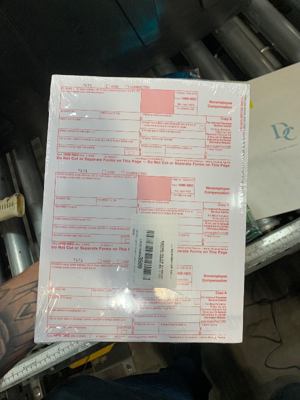 Photo 1 of 1099 NEC Tax Forms 2025 with Envelopes, 4 Part 15 Pack Tax Forms Kit and 15 Self-Seal Envelopes –Great for QuickBooks and Accounting Software, Value Pack for Business - Made in The USA - 15-Pack