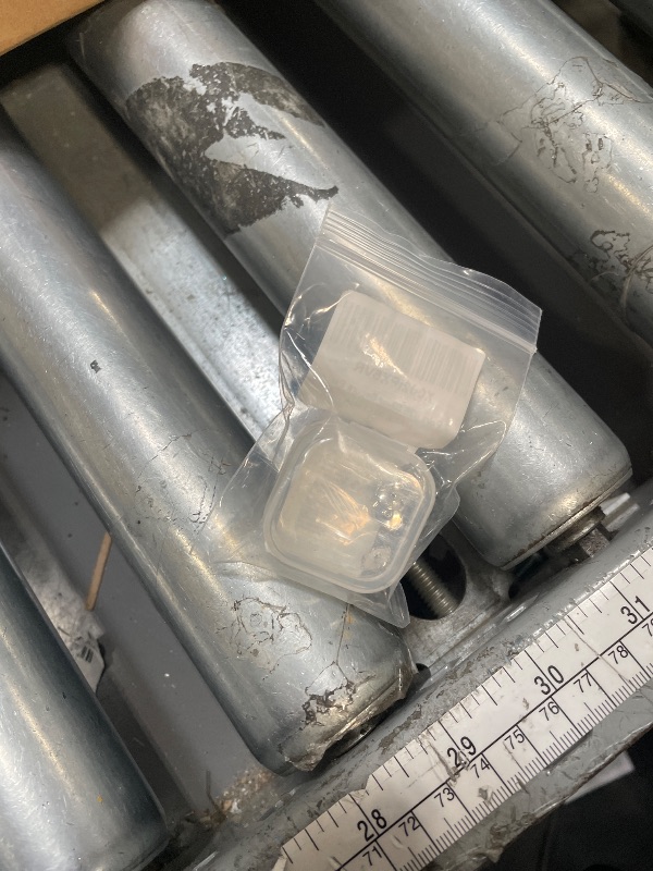 Photo 1 of 2-Pairs Locking Earring Backs for Studs - 18K White Gold Plated Secure Replacements Earring Backings, Hypoallergenic (7mm)