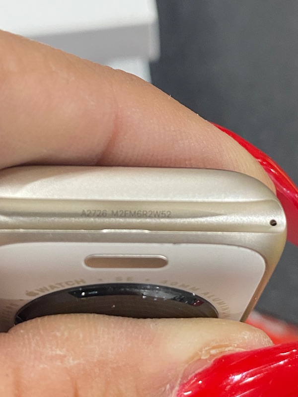 View 2 of ***It’s paired to the previous owner***Apple Watch SE (2nd Gen) [GPS + Cellular 40mm] Smartwatch with Starlight Aluminum Case with Starlight Sport Band S/M. Fitness and Sleep Trackers, Crash Detection, Heart Rate Monitor, Retina Display