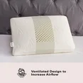 Photo 1 of (2 pack) Allswell Serene Foam Bed Pillow with TENCEL Cover, Standard/Queen
