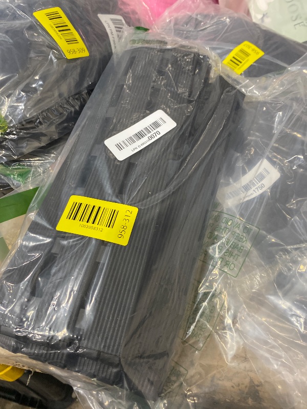 Photo 1 of ?Shower Mat Non-Slip Bath Mat for Tub and Shower Stall,200+ Suction Cups with Drain Holes, Quick Dry Machine Washable, Extra Grip for Stand Up Showers, Bathroom Essentials 24x24 Inch(Black)