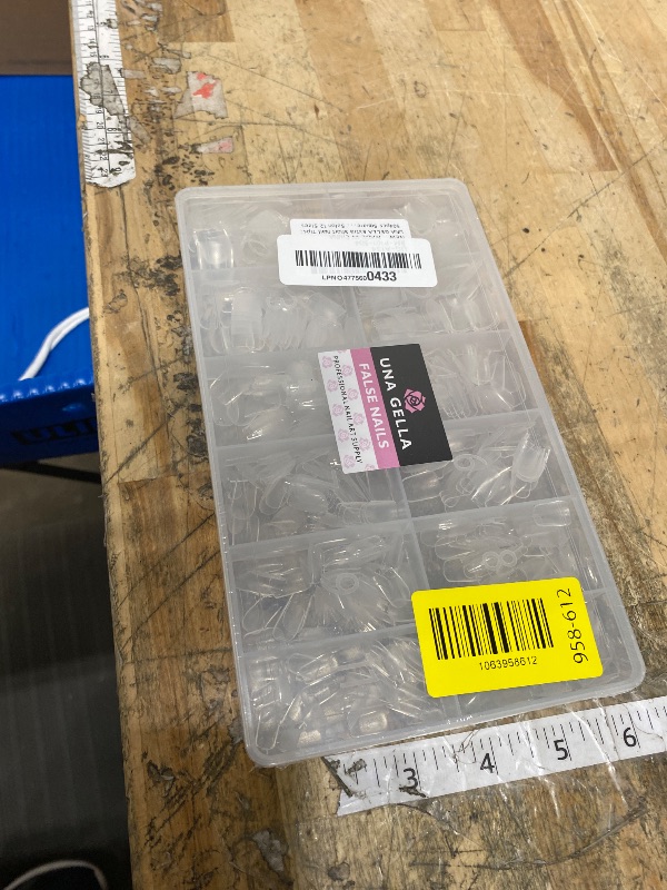 Photo 1 of **FACTORY SEALED** UNA GELLA Extra Short Nail Tips: 504pcs Square Fake Nails Pre-shape XS Short Square Press on Nails Gel Tips Full Cover Acrylic Nails False Nails for DIY Salon 12 Sizes