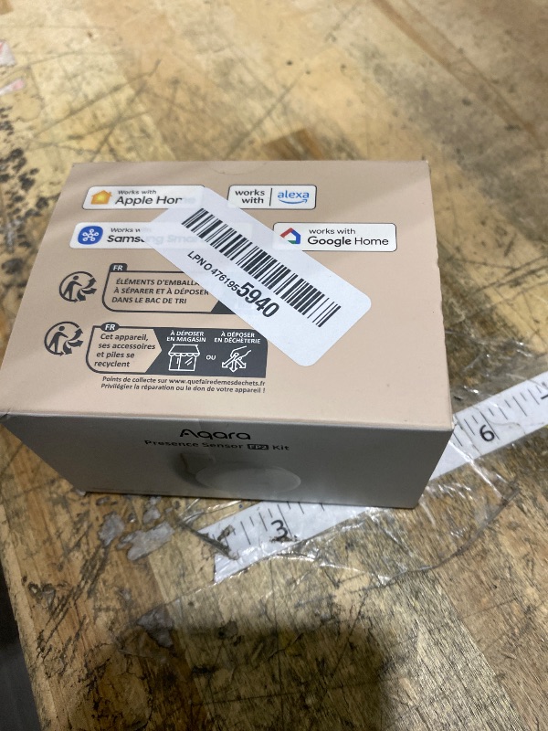 Photo 1 of **FACTORY SEALED** Aqara Presence Sensor FP2 Bracket Set, mmWave Radar Wired Motion Sensor, Zone Positioning, Multi-Person & Fall Detection, Supports HomeKit, Alexa, and Home Assistant, 2.4 GHz Wi-Fi Required