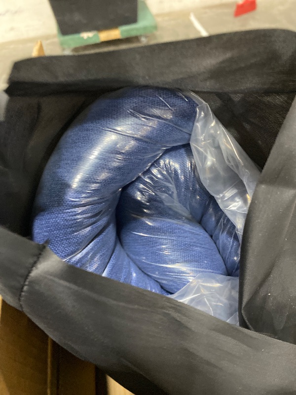 Photo 1 of **ITEM FACTORY SEALED** Wingback Rocking Chair cushion - Large Adirondack Chair Cushions, High-Density Sponge, Comfort Chenille Indoor Rocker Pads , 2 Piece Sets- Seat Cushion & Back Cushion, Sapphire Blue | Standard Size