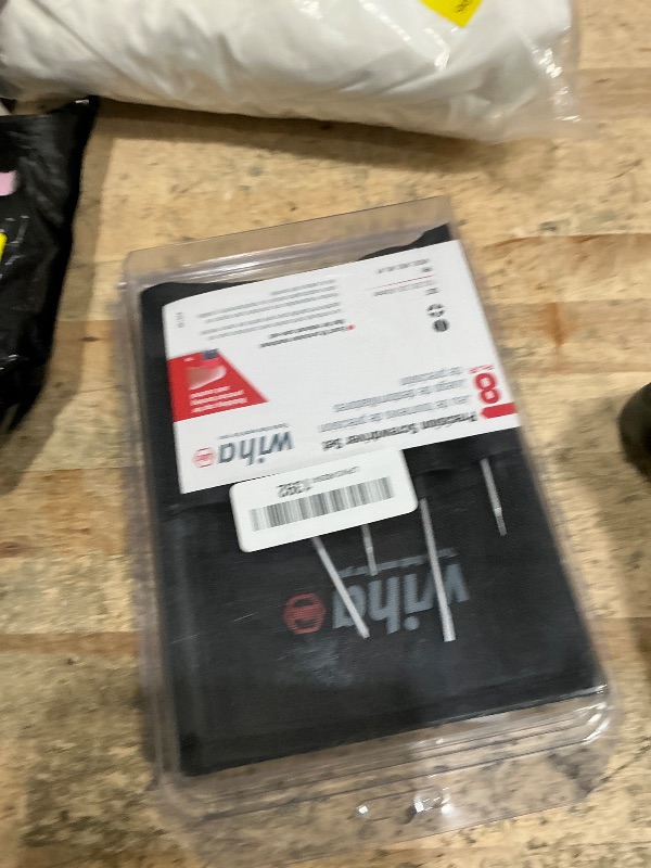 Photo 1 of Wiha 26199 Slotted and Phillips Screwdriver Set in Rugged Canvas Pouch, 8 Piece