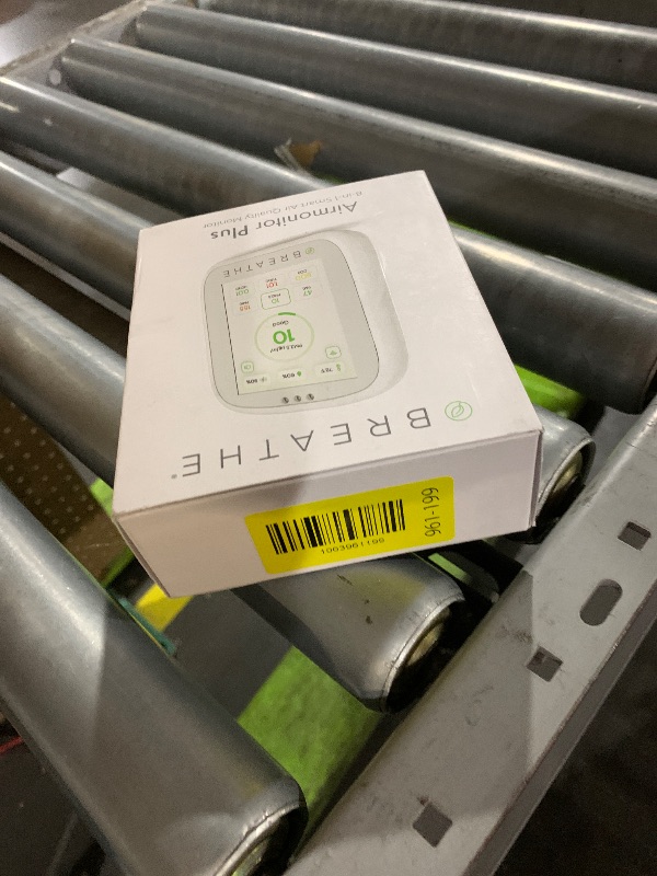 Photo 1 of ***FACTORY SEALED***
BREATHE Airmonitor Plus: Smart Air Quality Monitor Indoor - 8-in-1 CO2 Meter, Formaldehyde Detector, VOC Meter, PM1/2.5/10, Temperature & Humidity - Air Quality Tester for Home with App