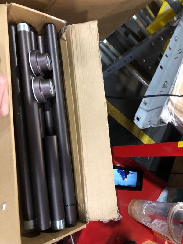 Photo 1 of ***MISSING PARTS***
Mcrbeay Shower Curtain Rod, 1" Diameter Heavy Duty Tension Shower Rod, Non Slip Adjustable 28-102 inch No Drilling Shower Curtain Rods Spring Tension For Bathroom, Shower Stall, No Rust, Bronze