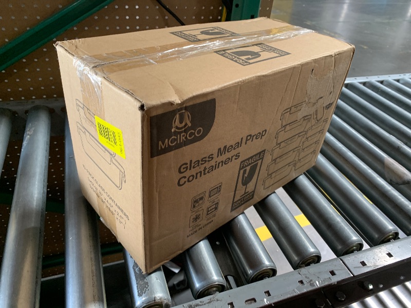 Photo 1 of [10-Pack] Glass Meal Prep Containers with Lids, MCIRCO Food Storage Containers with Snap Locking Lids, Airtight Lunch Containers, Microwave, Oven, Freezer and Dishwasher