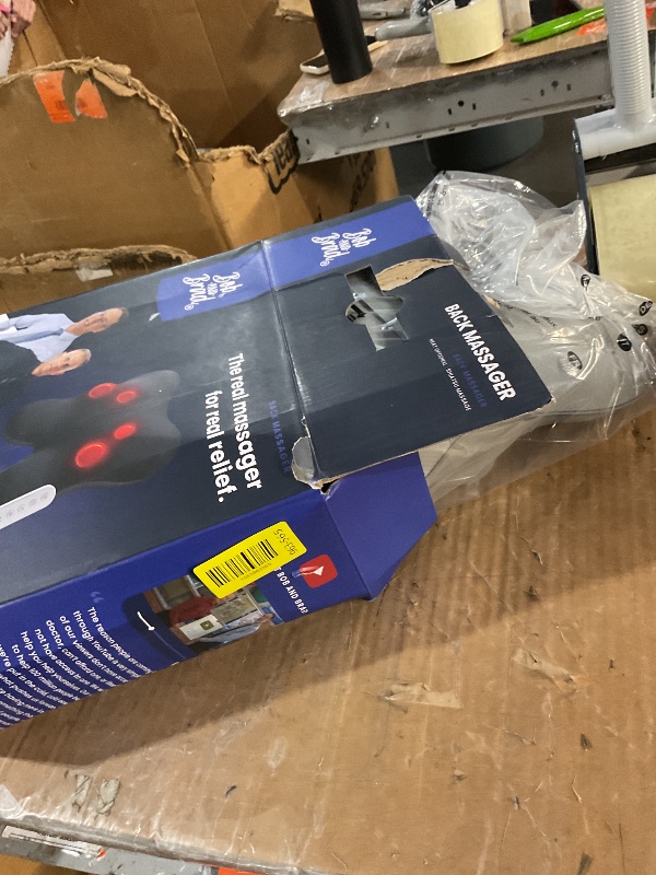 Photo 1 of ***MISSING PARTS***
BOB AND BRAD Back Massager with Heat and Remote, EZBack Plus Shiatsu Massage Pillow with 3 Level, Kneading Deep Tissue Massage for Neck, Shoulder, Leg, Upper & Lower Back Pain Relief, FSA Eligible HSA
