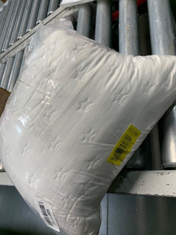 Photo 1 of (MISSING COVER) KUCEY Cooling Side Sleeper Pillow for Neck and Shoulder Pain, Luxury Shredded Memory Foam Curved Bed Pillows for Sleeping Set of 1- Adjustable Travel Pillow Size- Washable Cover Crescent White