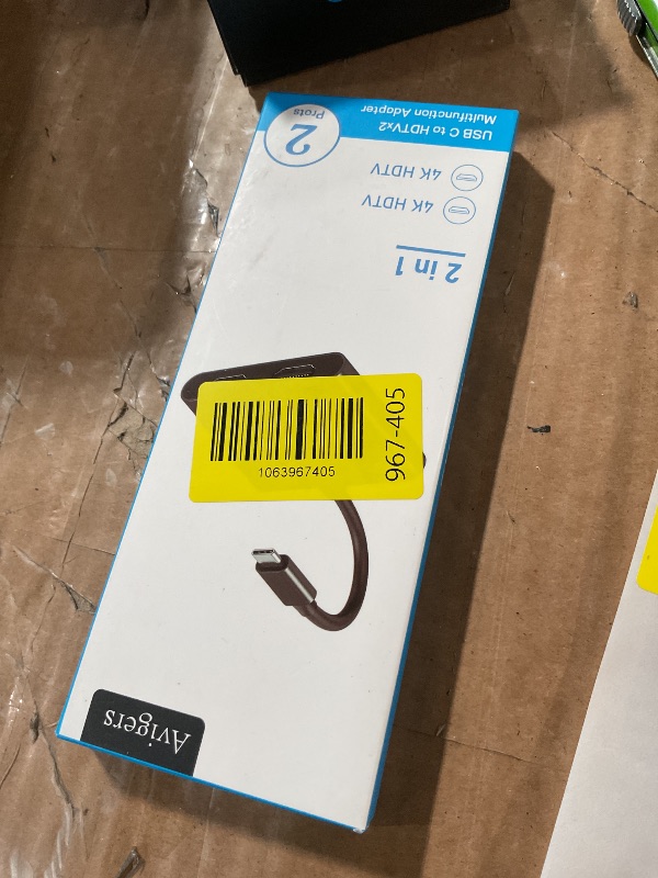 Photo 1 of (2 in 1) USB C to Dual Hdmi Adapter for 2 Monitors, (MST is not Support on MacOS, MacOS Allows Monitor Display 2 Separate Screens, Windows Allows Monitor Display 3 Separate Screens)