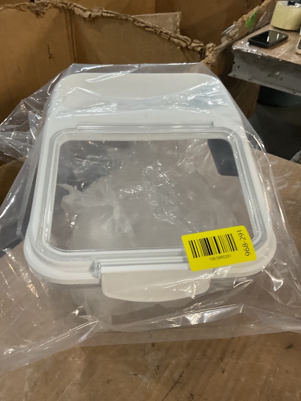 Photo 1 of ***MISSING PARTS***
Fhiny 5.5LB Dog Food Storage Container, Airtight Pet Treat Bin Translucent Dry Food Grain Storage Barrels Sealed Bucket Moisture-Proof Plastic Cat Puppy Food Bin with Seal Locking Lid Keep Fresh