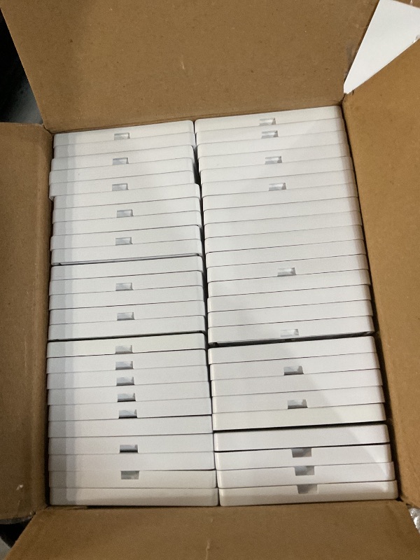 Photo 1 of (50 Pack) BESTTEN USWP6 Matte Snow White Screwless Wall Plate, 1 Gang Switch Plate, Decorator Receptacle Outlet Cover, H4.69” x W2.91”