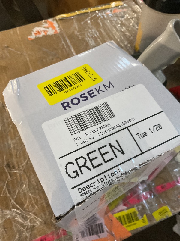 Photo 1 of ***MISSING PARTS***
ROSEKM Humidifiers for Bedroom (1.1L), Small Cool Mist Humidifier for Home Plant and Baby Nursery, Quiet Ultrasonic Humidifier with 360° Nozzle, Auto Shut-Off, Filterless, Black