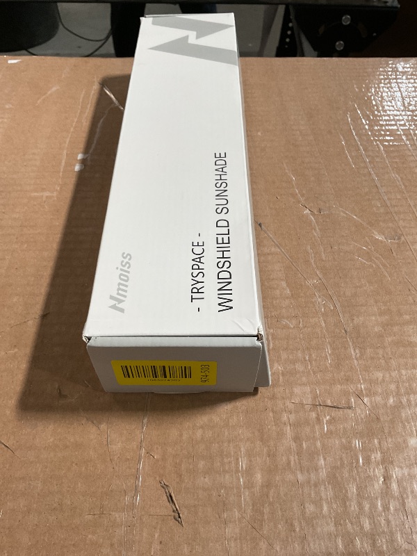 Photo 1 of [Upgraded] Nmoiss Windshield Sun Shade Umbrella - [Vinyl Coating Heat Shield] Protect Car from Sun Rays & Heat Damage Keep Cool and Protect Interior, Spring Structure Edge Medium 56" L x 31" W