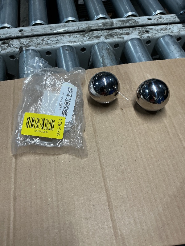 Photo 1 of ?2 Pieces? Precision Chrome Steel Bearing Balls G25 (2 inch) Baoding Balls Hand Exercise Stress Balls Exercise Healthy Handballs,Ideal for Hand Health Balls