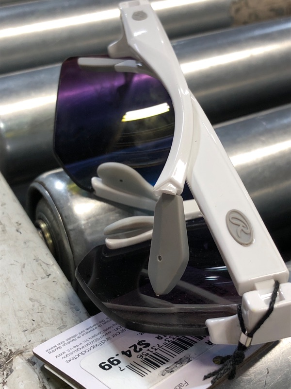 Photo 1 of ***DAMAGED - SEE NOTES/PICTURES***Rawlings Youth Falcon Pulse Jr. Shield Sunglasses, White, 129mm