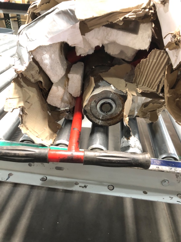 Photo 1 of ***DAMAGED - SEE NOTES/PICTURES*** ROBERTS 10-950 75-Pound Heavy Duty Vinyl and Linoleum Floor Rollers with Chrome Plated Rollers and Removable Handle for Easy Storage